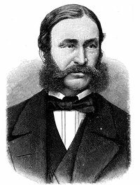 Mutton chops sometimes connected with a mustache.