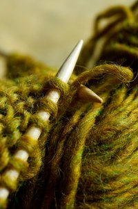 The fisherman's rib pattern is good for making a nice, warm scarf.