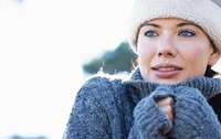 The wool sweater provides the perfect outerwear on a crisp autumn day.