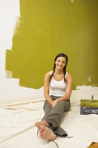 If your wall has lots of imperfections, satin paint is better than semi-gloss paint.