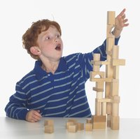 Understanding of geometry and house design begins with block play.