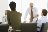 Project manager in meeting