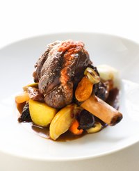 Try lamb shanks over polenta, couscous or mashed potatoes.