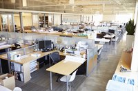 Open concept office.