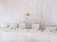 Use strands of white lights to make your diamond party sparkle.