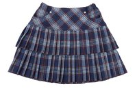 Put on a plaid mini skirt for your Rachel Green-inspired look.