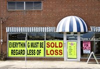 A place of business is closing.