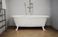 Vinyl flooring works well in kitchens and bathrooms.