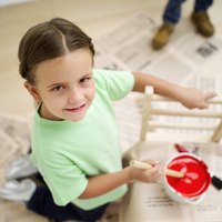 Use homemade puff paint to enhance drawings and paintings.