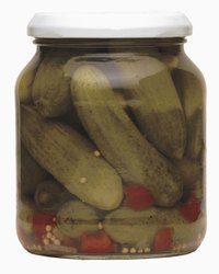 Pickling salt instead of table salt keeps the brine clear.