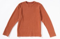 Turn an old sweatshirt into a new, trendy shirt.