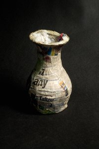 Papier mache can be used to make masks, pinatas, vases and more.