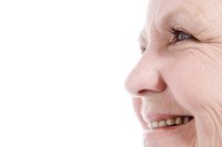 Deep wrinkles from living a long life are easily covered.