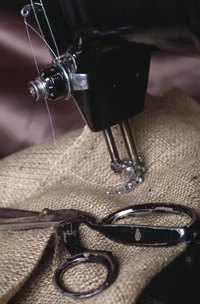 Turned and stitched hems work better for lightweight fabrics.