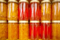Protect food by storing it in glass and metal containers.