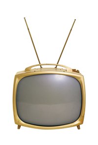 Create an old-style television with antennae or a more modern flat-screen TV.