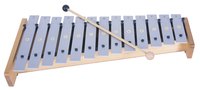 Make a simple, hand-held xylophone from metal pipes.