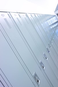 Lockers are a common background to many school settings.