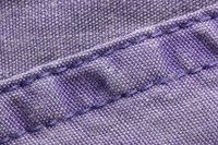 Edge stitching helps keep fabric from unraveling.