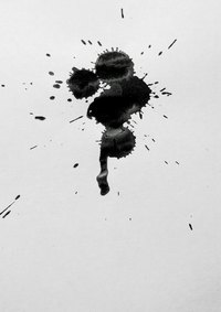 Splatter paint effects are easily created with spray paint.