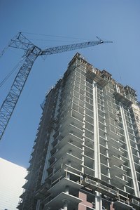 Post-tensioned concrete slabs are frequently used in high-rise buildings