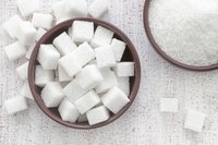 Two bowls of white sugar