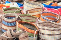 Make your own colorful and artful woven handbags.