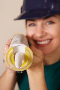 Caulk, in conjunction with a vapor barrier, stops air movement cold.