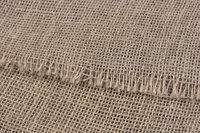 Burlap is easy to sew and won't slip or slide around as you try to stitch it.