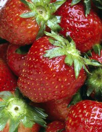 Fresh strawberries soaked in vodka make a delicious dessert.