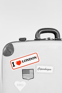 Create decorative or useful stickers for suitcases, car bumpers or your laptop case.