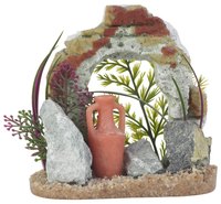 Aquarium decorations can be made cheaply and easily at home.