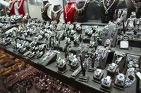 An array of silver jewlery for sale at a Turkish Market.