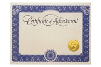 Anyone can make and distribute a certificate of achievement.