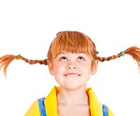 Your child may already have red Pippi Longstocking hair.