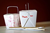 Chinese takeaway boxes