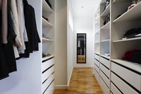 A well organized closet.