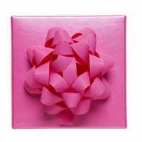 Making you own crepe paper ribbon bow can be fun.