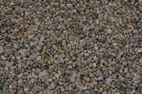 Gravel stone is a common landscape material.