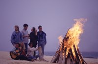 Teens often gather with their friends at high school bonfires.