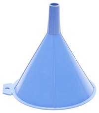 If you don't have a funnel, you can create a makeshift one out of paper.