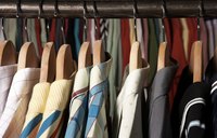 A closet pole full of clothes often needs extra support.