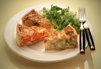The longer you allow your quiche to cool before slicing, the cleaner the slices will be.