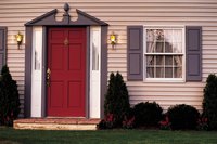 Cover the windows on your doors with damaging the door.