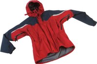 Repair a hole in a nylon jacket with a simple patch.