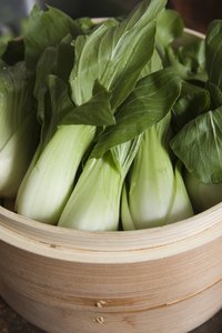 Small baby bok choy stalks cook more quickly than the larger, more mature varieties.