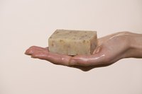 Homemade soap uses natural ingredients that are gentle on delicate skin.