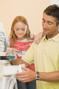 The longer the laundry detergent sits on the walls the more likely a stain will occur.