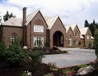 Duplexes and apartments often share a driveway.