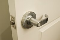 Door locks can work themselves loose with extended use.
